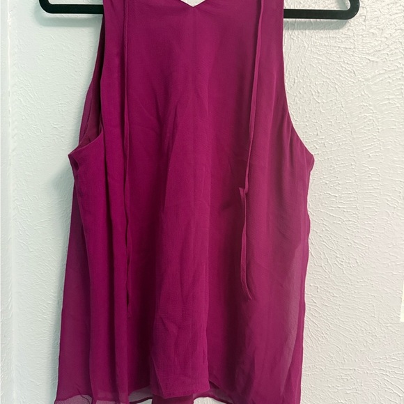 Ann Taylor Fuchsia Ruffle Tank Top - Picture 3 of 3